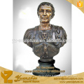 cast bronze indoor decoration sculpture of man bust for sale